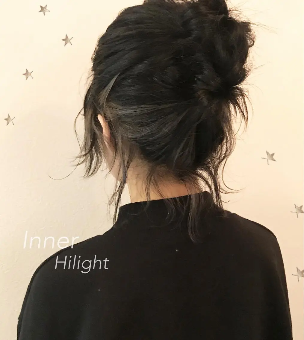 ミディアム カラー 市川 千夏のヘアスタイル