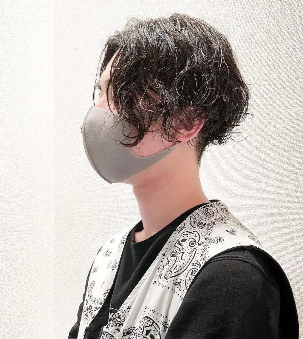 パーマ メンズ メンズパーマ メンズスパイラルパーマ スパイラルパーマ カット パーマ 水谷 俊一のヘアスタイル