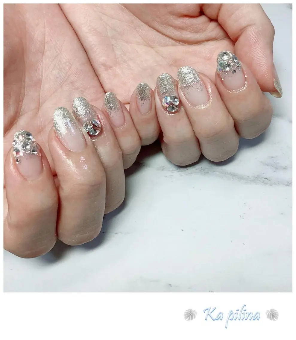 ネイル キラキラネイル ラメ(グリッター) Nail salon Ka pilinaのネイルデザイン