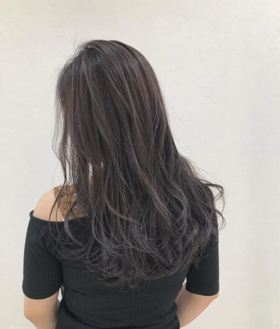 セミロング カラー ベージュカラー ハイライトカラー ハイライト カット ヘアカラー ニュアンスカラー🫧 加納のヘアスタイル