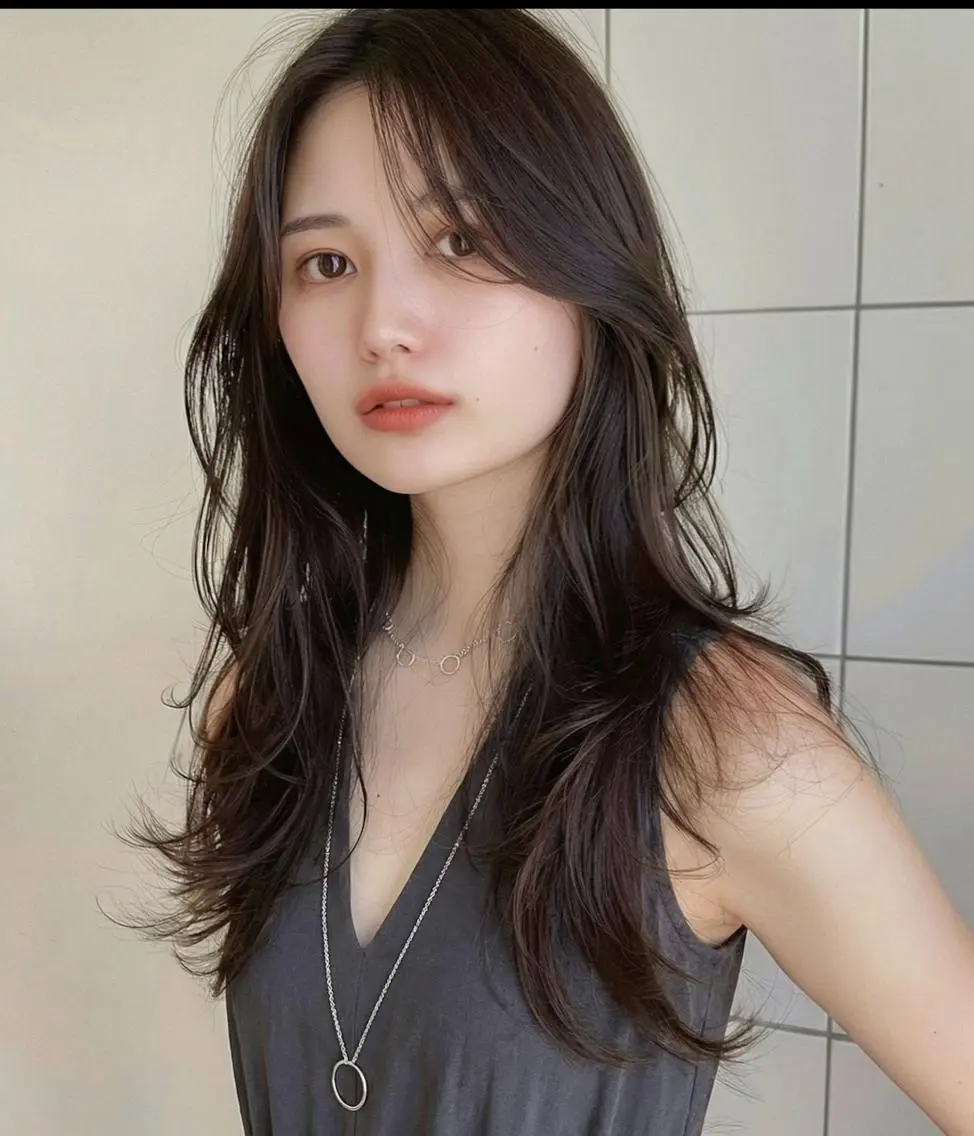 ロング パーマ カット ヘアカラー トリートメント レイヤー/パーマ 透明感カラー倉持弘人のヘアスタイル