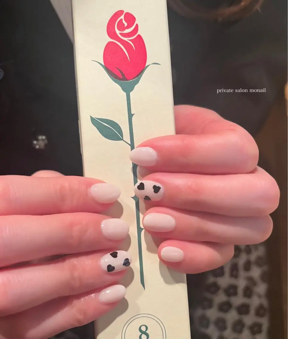 ネイル ハート ハンドネイル nail salon monailのネイルデザイン
