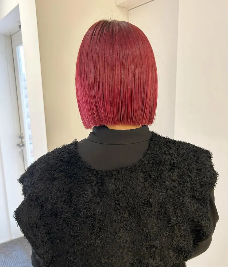 ショート カラー ボブ 、 、のヘアスタイル