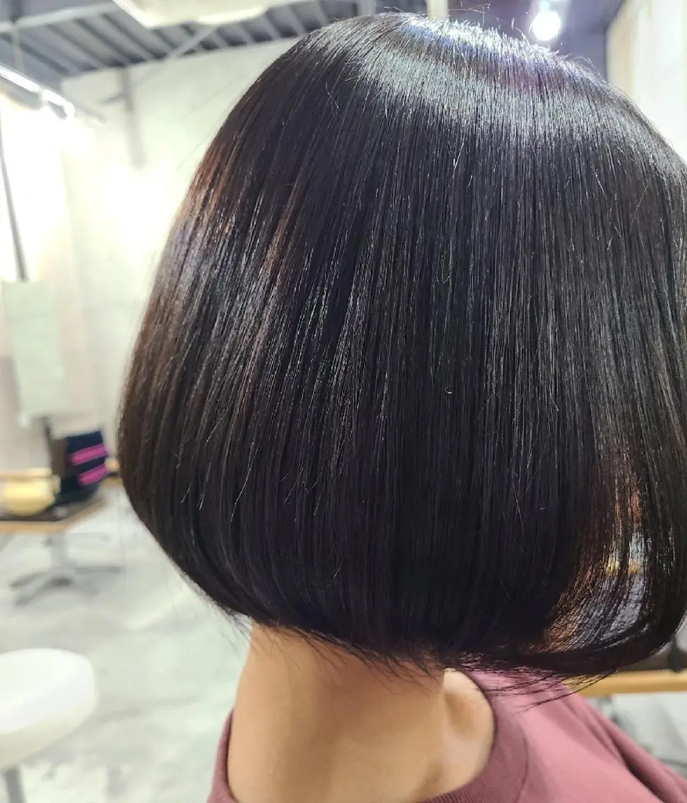 ショート カラー ワンレンボブ ボブ カット ヘアカラー トリートメント terra✂️川嶋 大輔のヘアスタイル