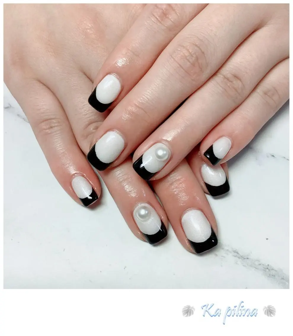ネイル フレンチネイル ホワイト Nail salon Ka pilinaのネイルデザイン