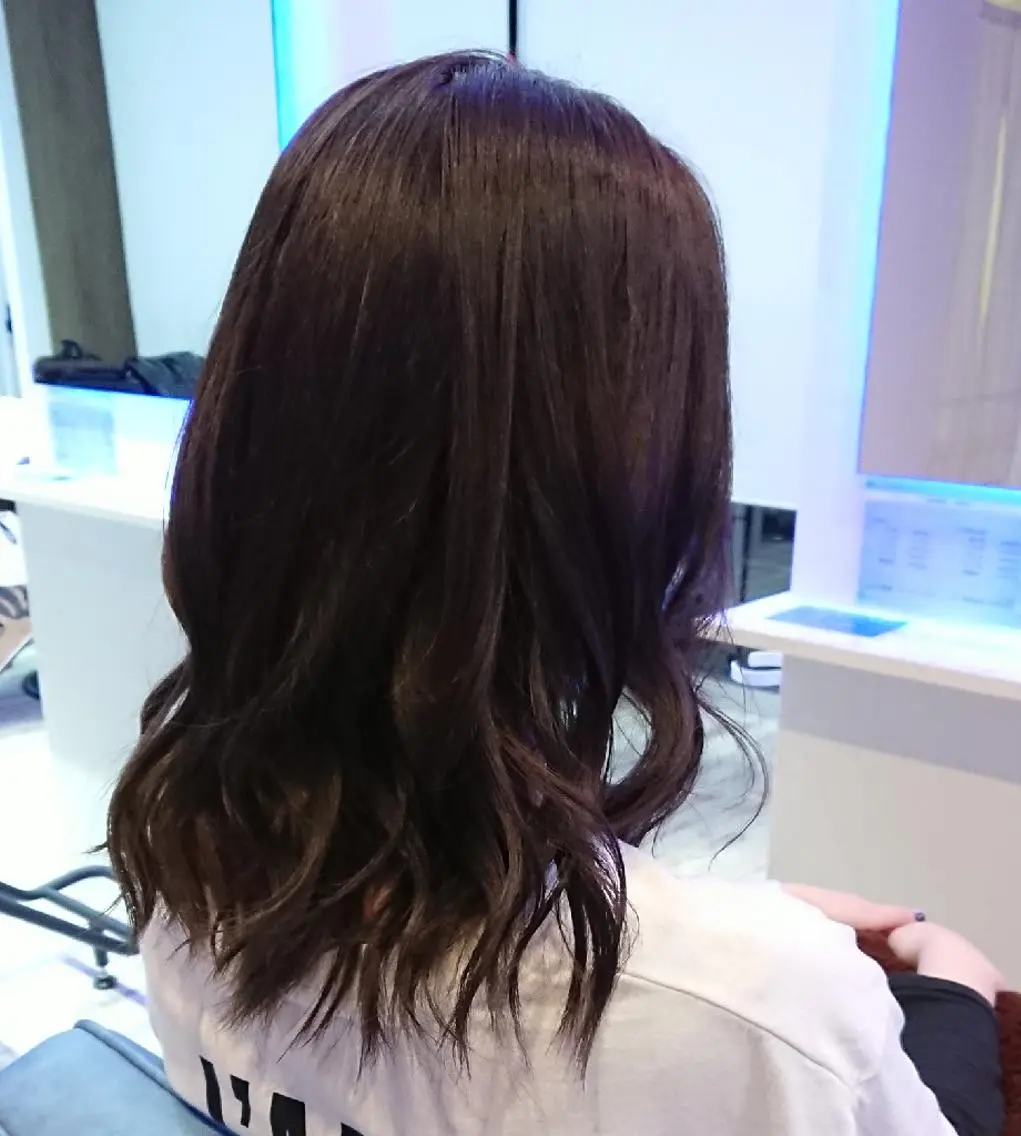 ミディアム カラー ヘアアレンジ 小林 伸行のヘアスタイル