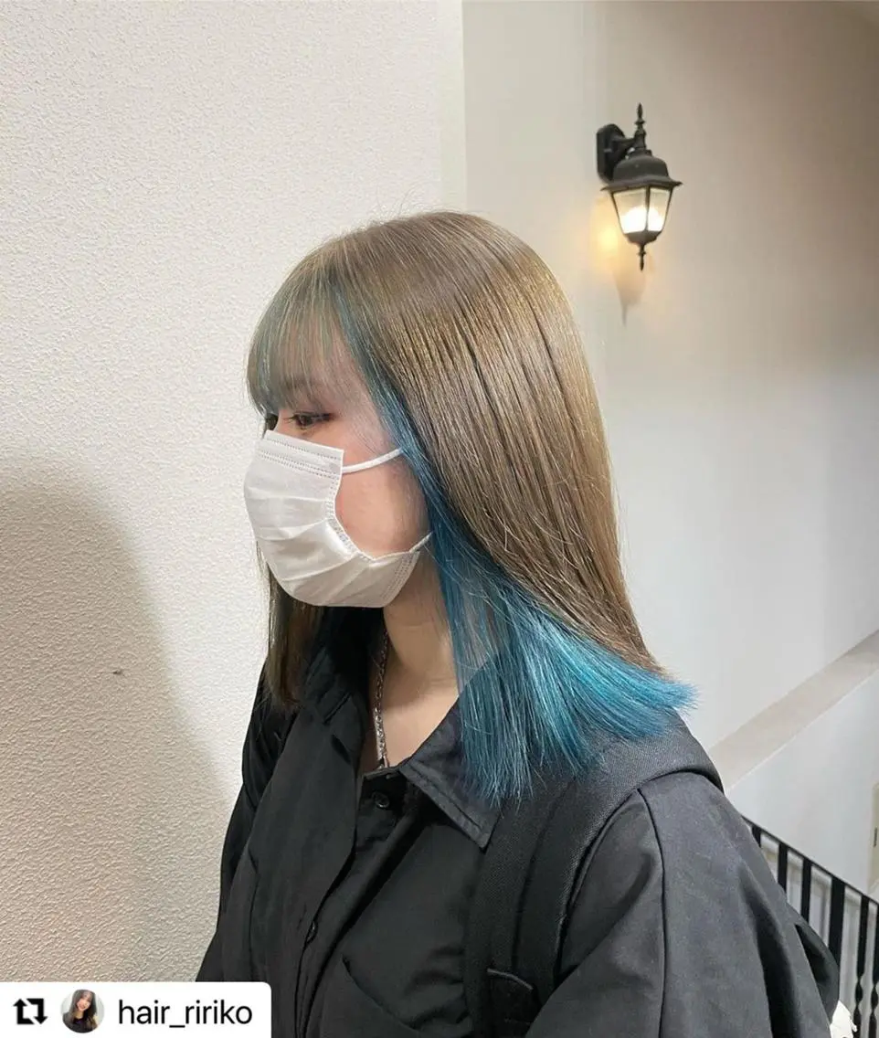 ミディアム カラー メンズ メンズブリーチ メンズハイトーン メンズインナーカラー ベージュカラー ブリーチ 🩷Eny terrace🩷のヘアスタイル