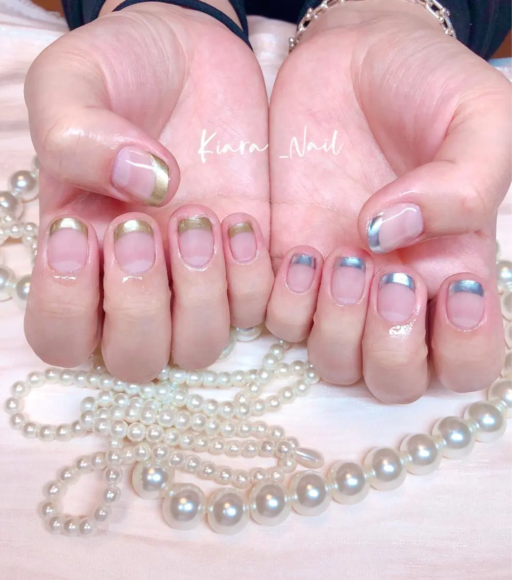 ネイル フレンチネイル 🍭Kiara Nail🍭のネイルデザイン