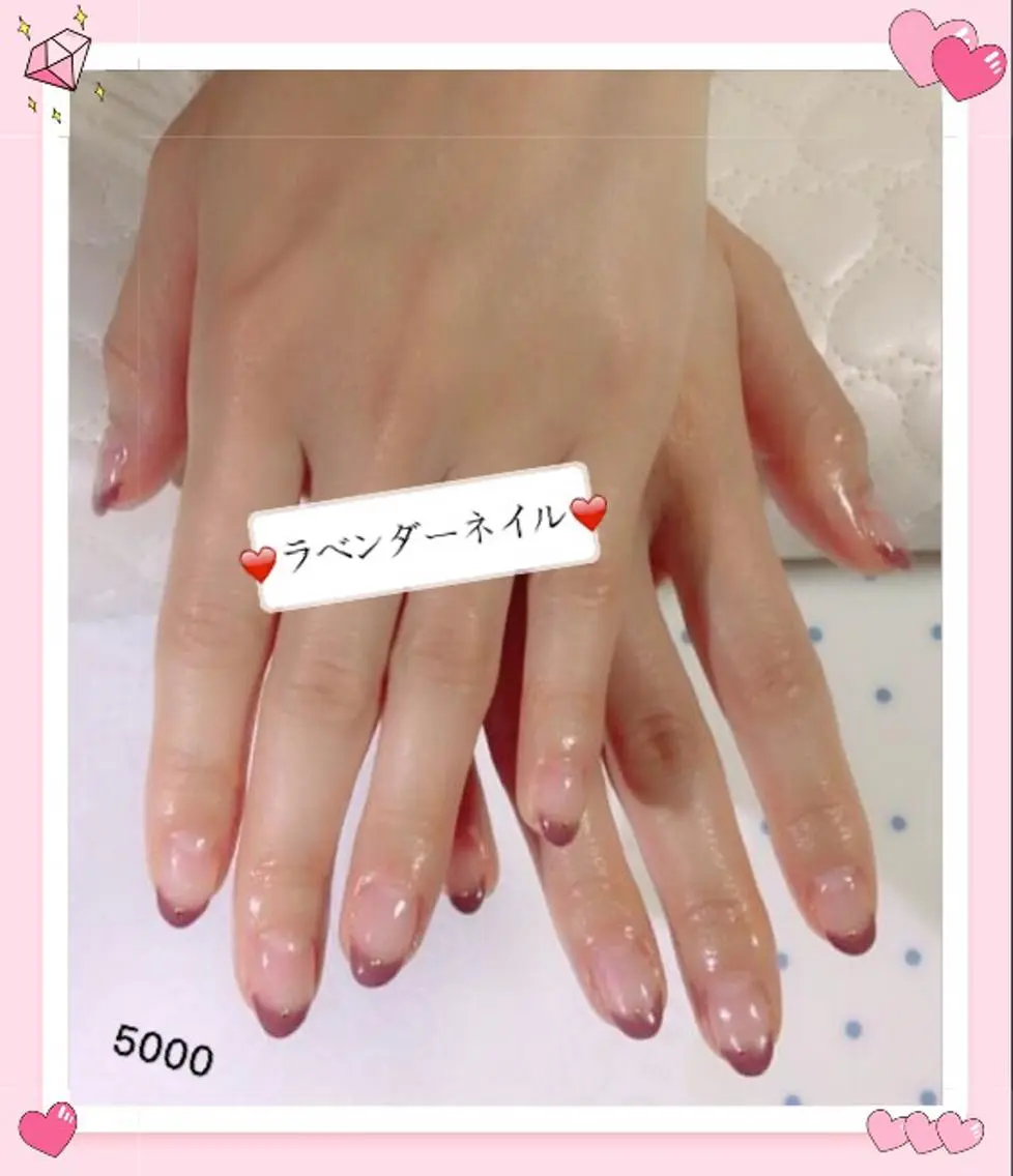 ネイル ラベンダー💖日暮里 ルル💖ネイルのネイルデザイン