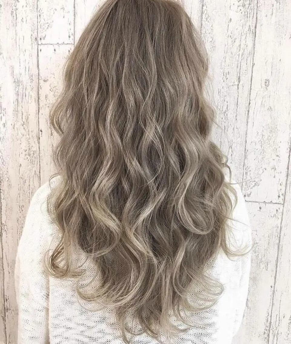 ロング カラー チビ編み込みエクステ シールEXどぅ〜すのヘアスタイル