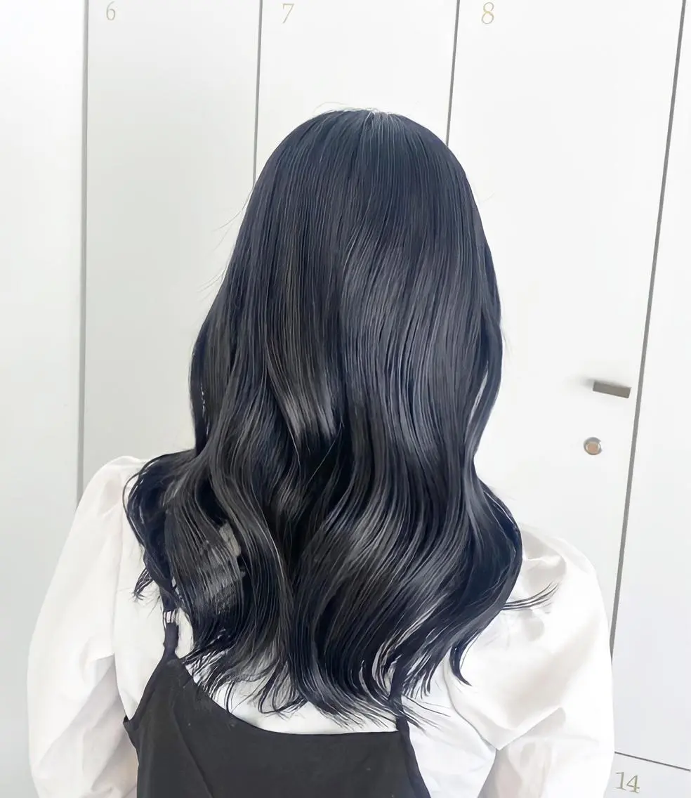 ロング 韓国風ヘア サイドバング ヘアカラー トリートメント 6月NEWopen/ MINAMI🩶のヘアスタイル