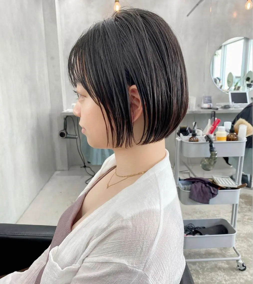 ショート ボブ ショートヘア カット トリートメント 👑ボブはお任せ ミヤノ👑のヘアスタイル