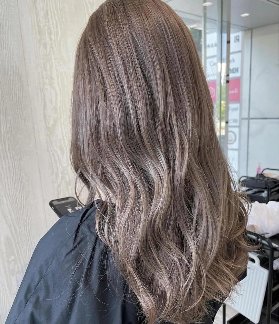 ロング カラー アッシュ 外国人風カラー レイヤーカット トリートメント カット ヘアカラー トリートメント 河合秀明/ショート /ボブ/レイヤーのヘアスタイル