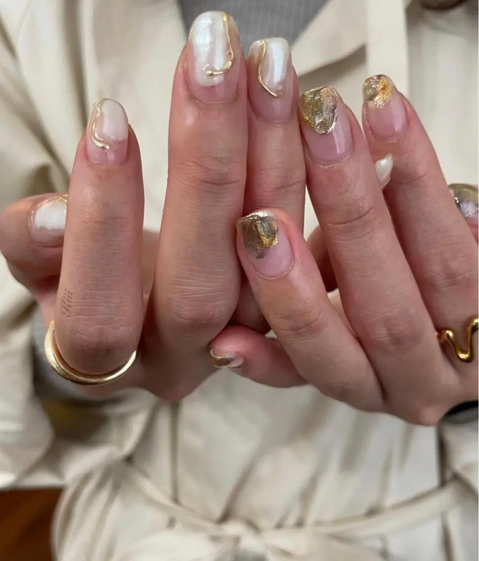 ネイル ハンドネイル フットネイル kiii.__ ✴︎*のネイルデザイン