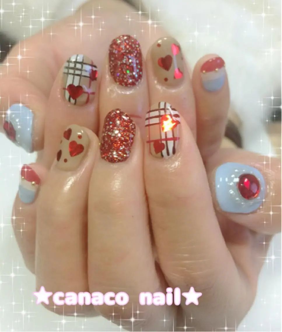 ネイル アートネイル ジェルネイル パラジェル ストーンネイル ハンドネイル ハンドケア ベテランネイル cnc nailのネイルデザイン