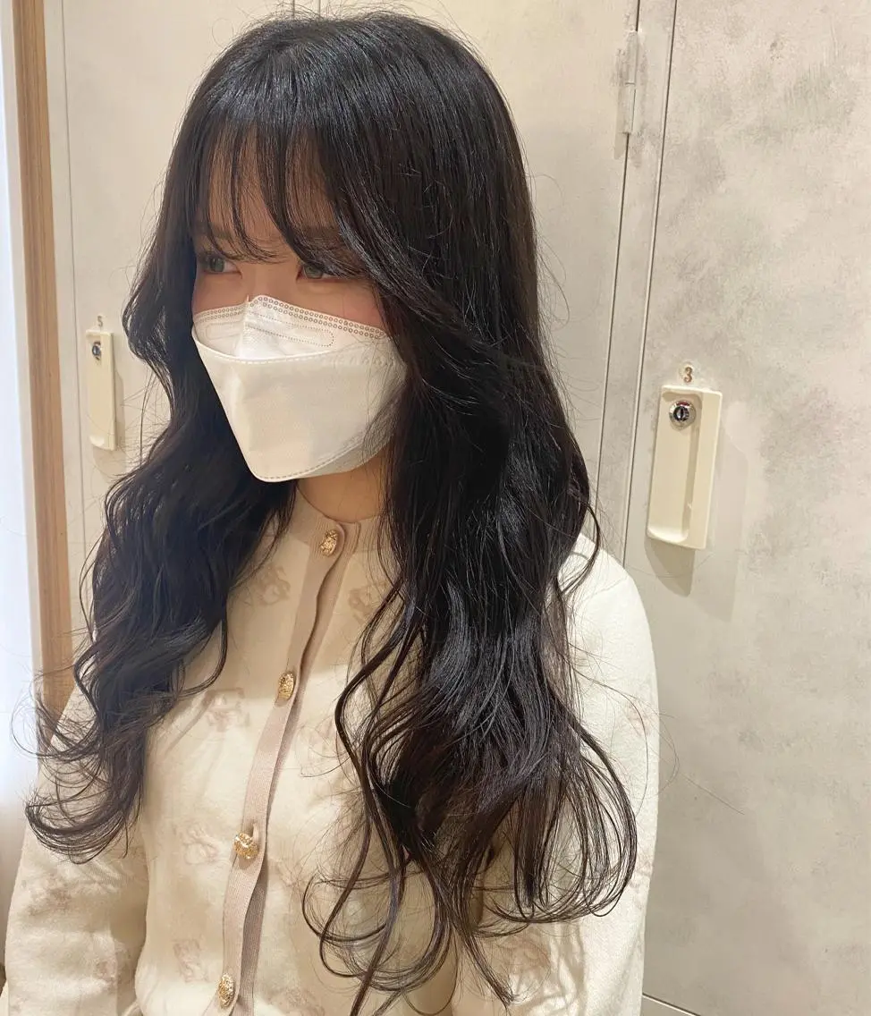 ロング カット 原 朱莉のヘアスタイル
