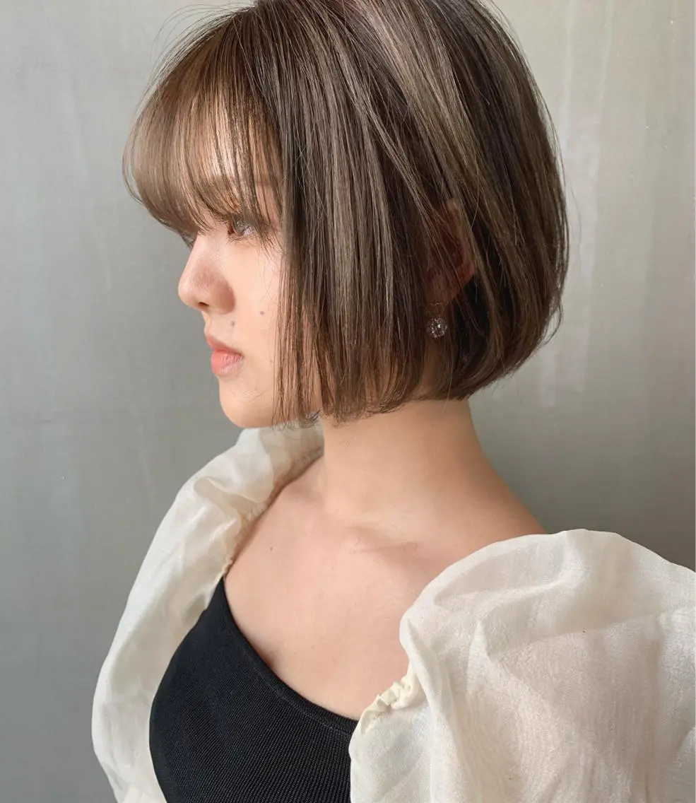 ショート カラー パーマ ヘアアレンジ メンズ キッズ マツエク・マツパ メンズブリーチ ベージュカラー ブリーチ 透明感カラー ブリーチなしカラー ウルフレイヤーカット /チヒロのヘアスタイル