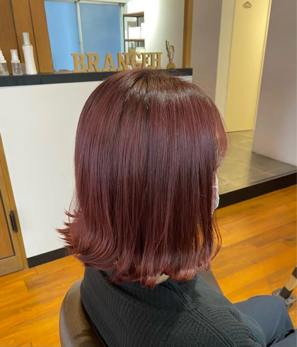 ミディアム カラー ブリーチ カット マンツーマンサロン 🤍Tanakaのヘアスタイル