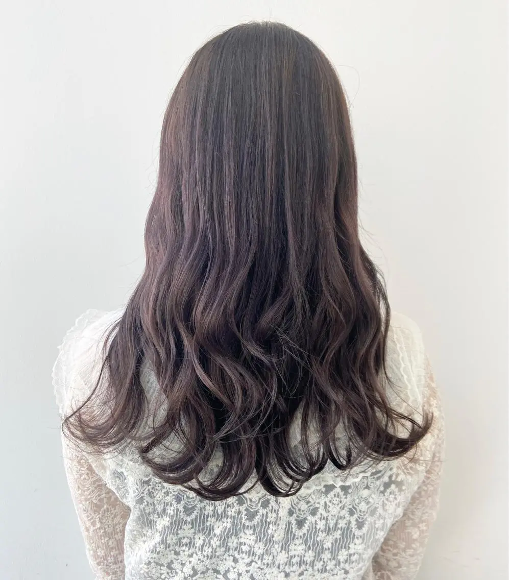 セミロング カラー ハイライトカラー ハイライト 🦄インナーカラー 🦄貫井彩花のヘアスタイル