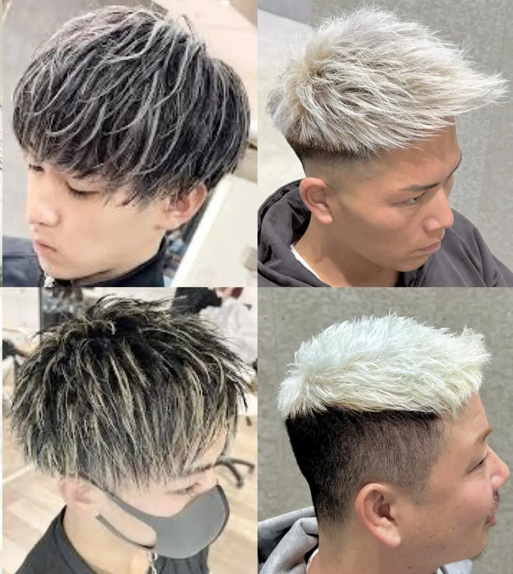 メンズ メンズブリーチ メンズハイライト メンズメッシュ メンズパーマ メンズショート カット ヘアカラー BUDDY♡栃木店 ♡LILIKA♡のヘアスタイル