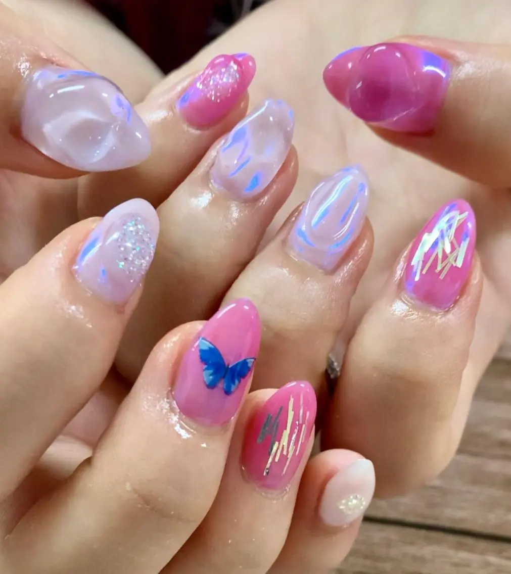 ネイル ハンドネイル JuniNail 주니네일🇰🇷suのネイルデザイン