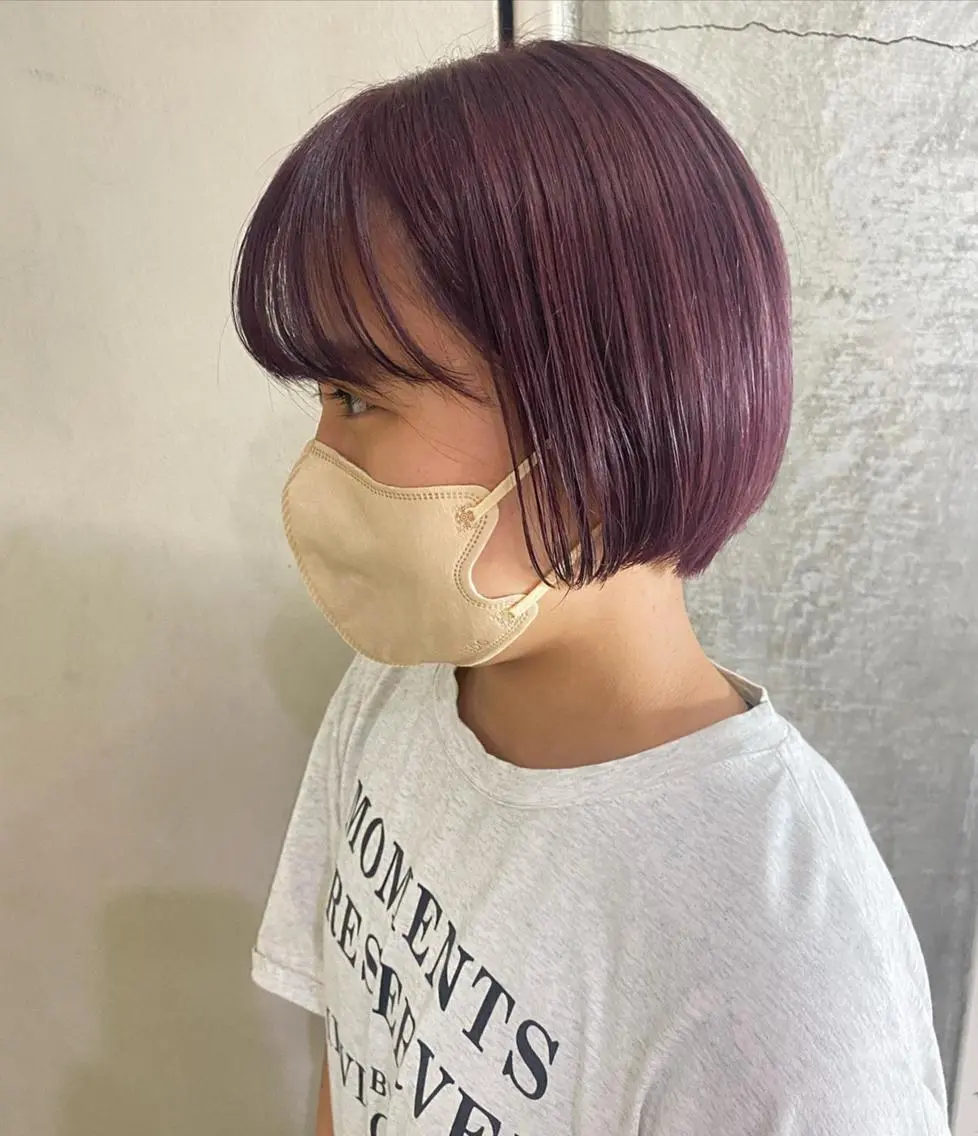 ミディアム カラー ブリーチ 清村 和音のヘアスタイル
