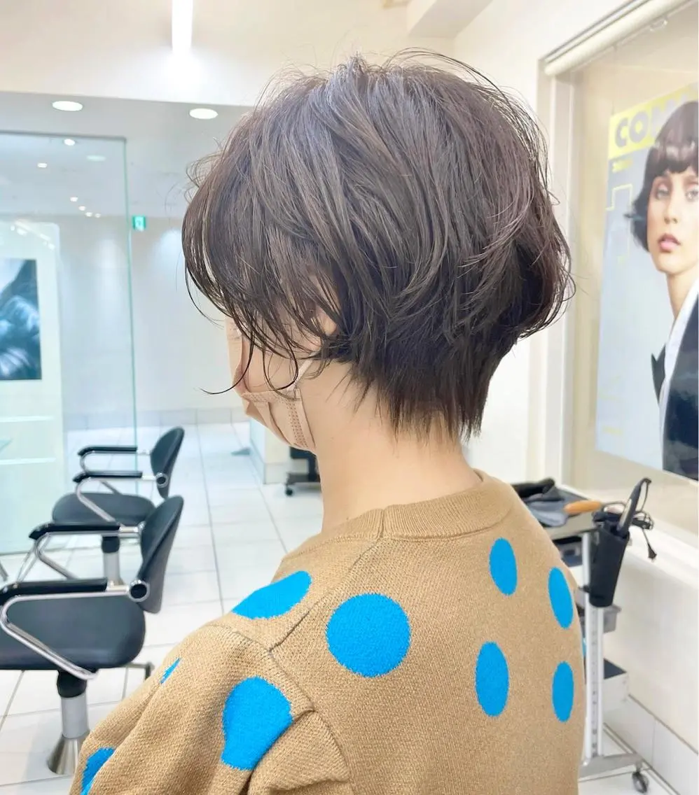 ショート くびれヘア ショートヘア 牧野美波💎ショート ヘア/カット/天神のヘアスタイル