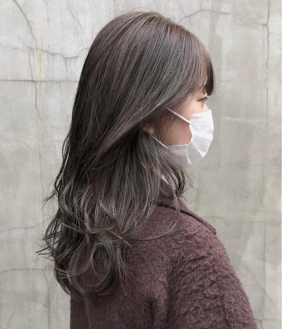 セミロング カラー ベージュカラー モカベージュ カット ヘアカラー 髪質改善/縮毛矯正 /DAIKIのヘアスタイル