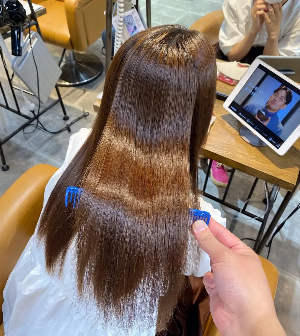 ロング カット ヘアカラー トリートメント レイヤー/艶カラー /パーマ💚千琴のヘアスタイル