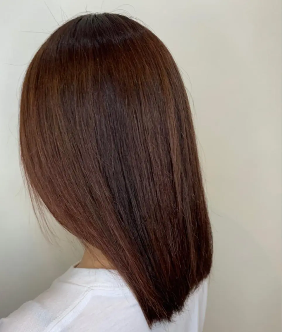ミディアム カラー ブリーチ ブリーチなしカラー ピンクカラー カット ヘアカラー FLAGS YAMATOのヘアスタイル