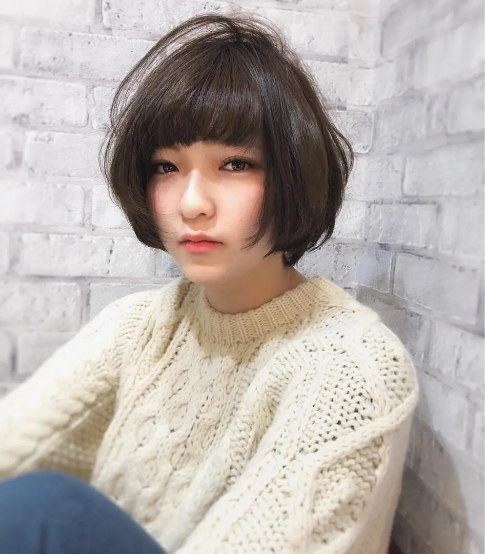 ショート カラー ヘアアレンジ ショートボブ ベージュカラー モカベージュ ボブ ショートヘア 秋山 幸太のヘアスタイル