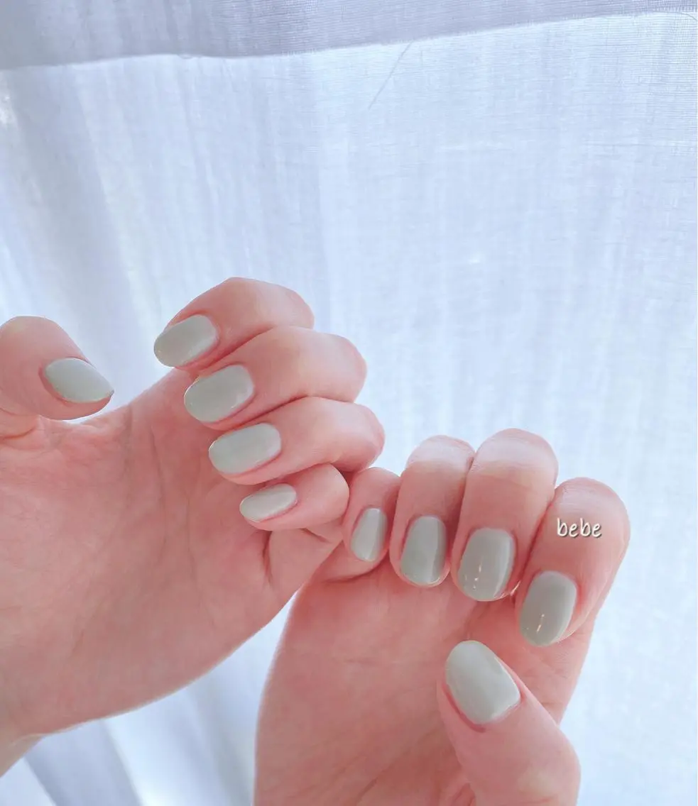 ネイル グリーン ハンドネイル Ann nailのネイルデザイン