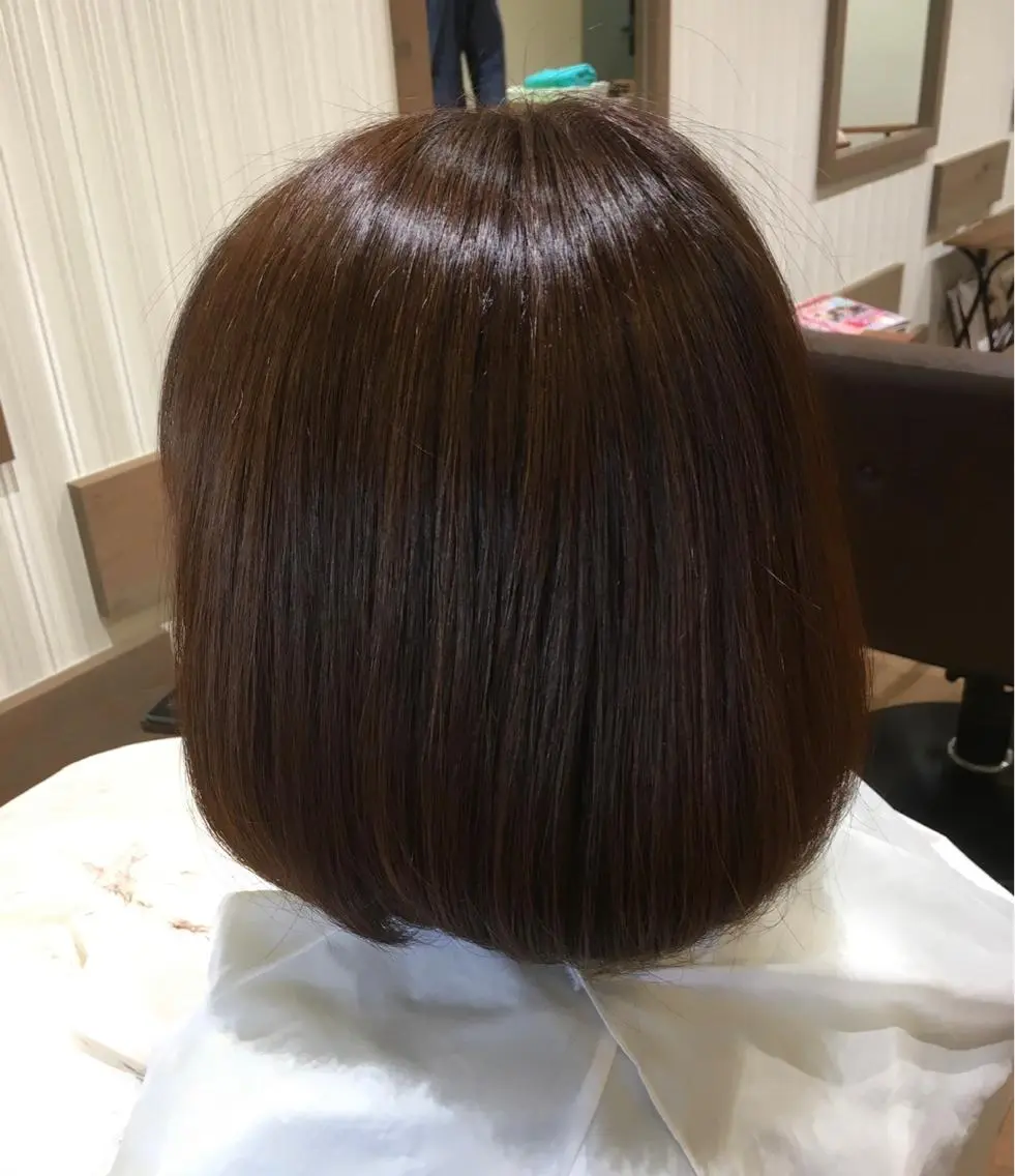 ミディアム カラー ボブ カット ヘアカラー THE PARK キシオカのヘアスタイル