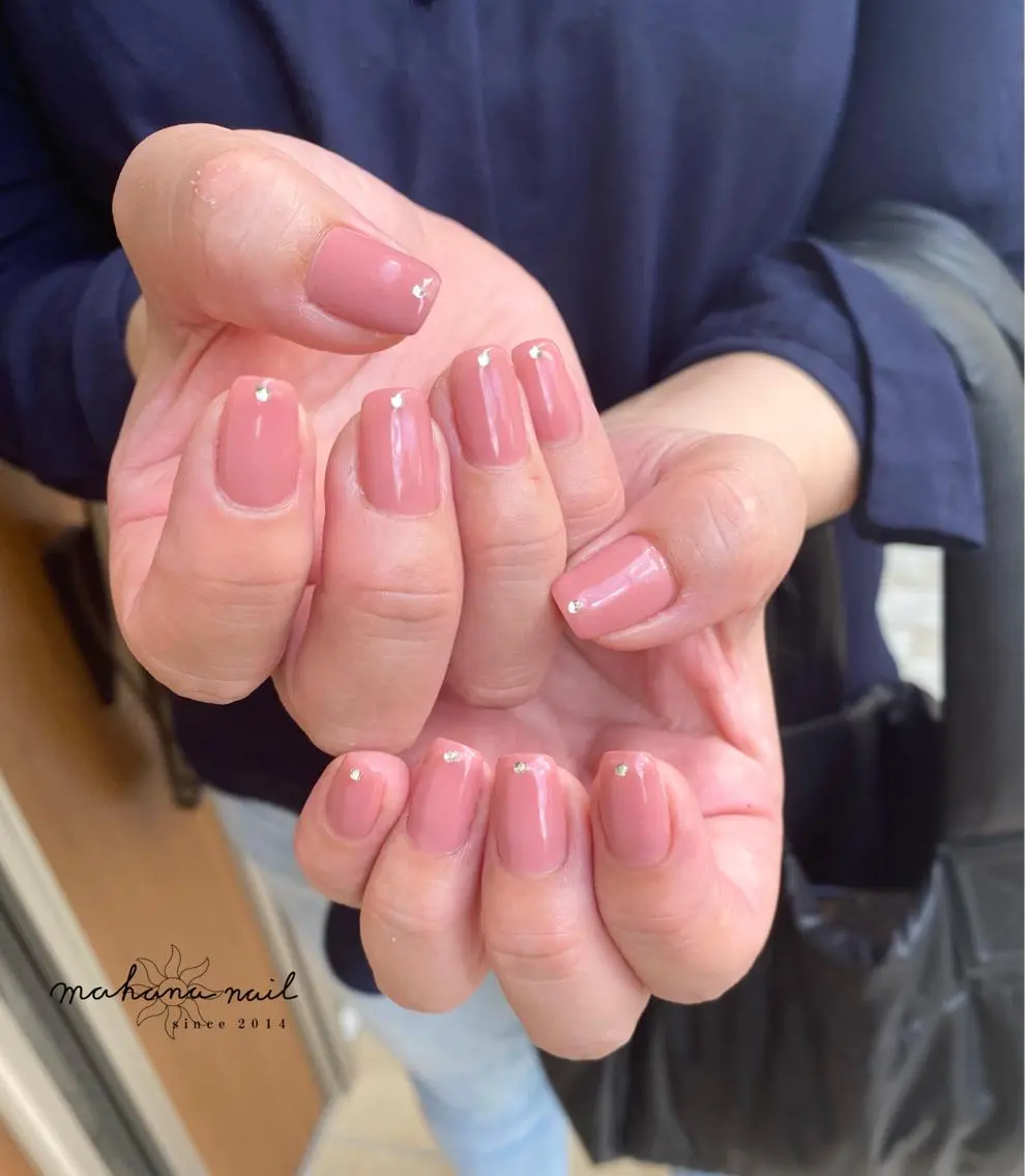 ネイル ワンカラーネイル mahana nailのネイルデザイン