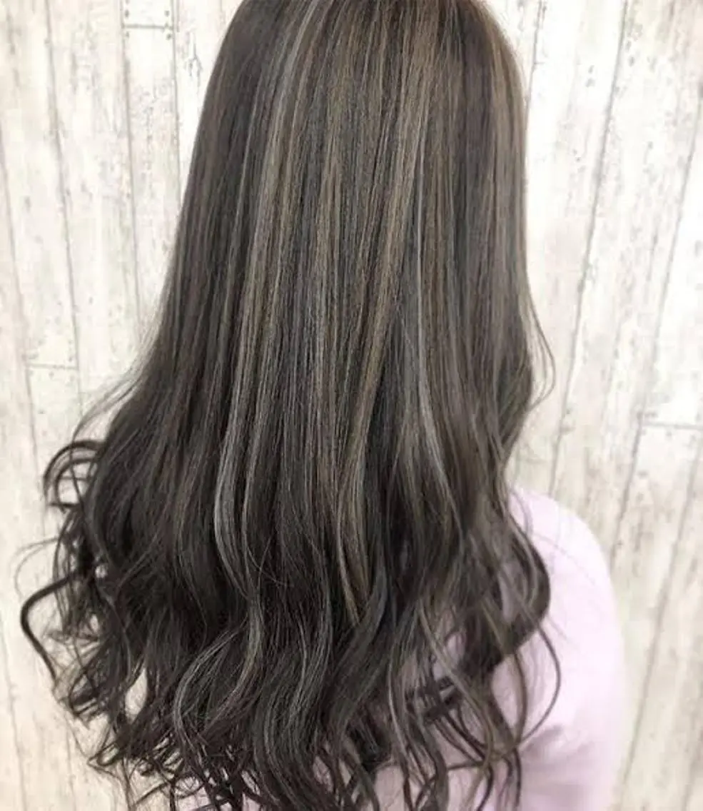 セミロング ヘアカラー 縮毛矯正/レイヤー 💫AOI💫のヘアスタイル