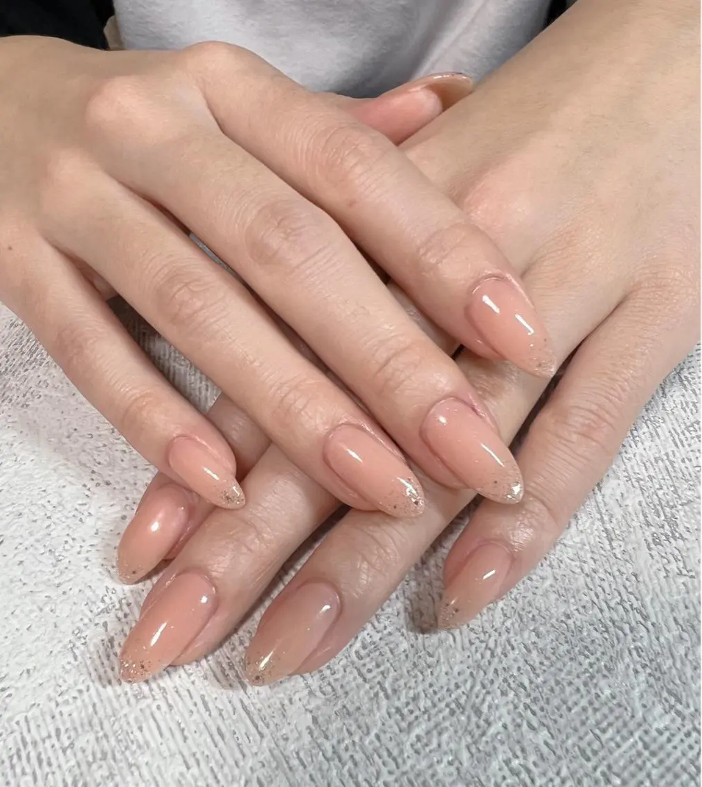 ネイル ラメ(グリッター) ハンドネイル 𝑺 𝒏𝒂𝒊𝒍✳︎のネイルデザイン