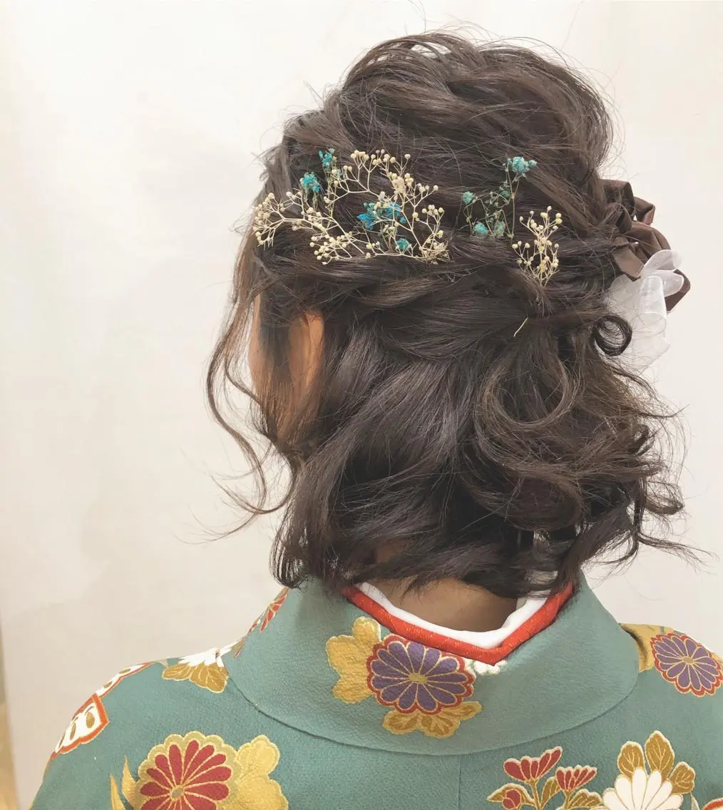 ミディアム ヘアアレンジ 🎀ヘアセット/艶髪 /はやしほのか🎀のヘアスタイル
