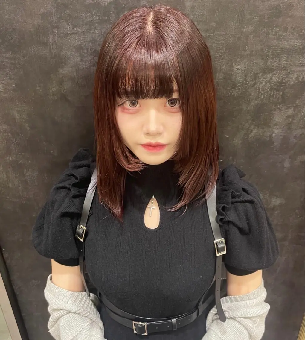 セミロング カラー Hina🧵/恵比寿 中目黒/透明感カラーのヘアスタイル