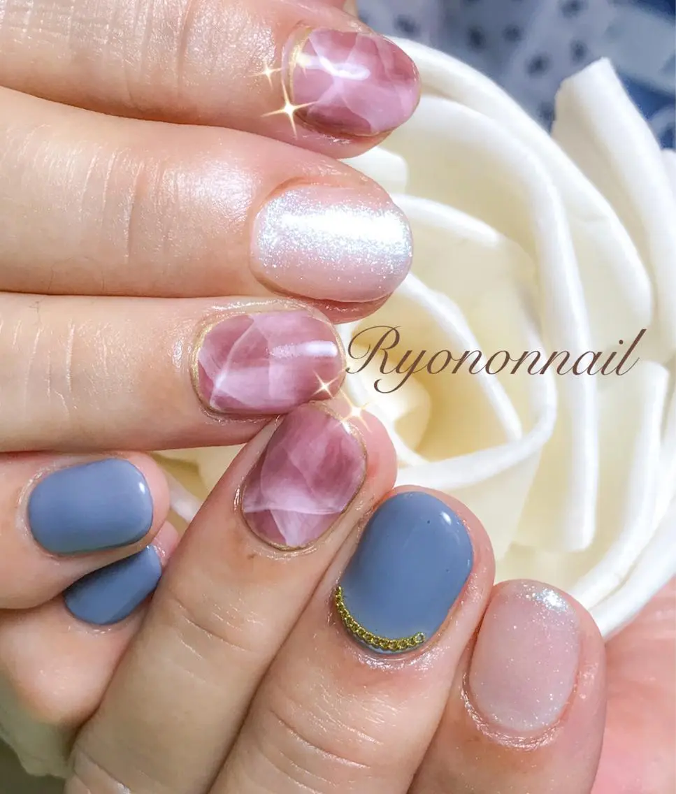 ネイル シンプルネイル Ryononnail 上谷典子のネイルデザイン