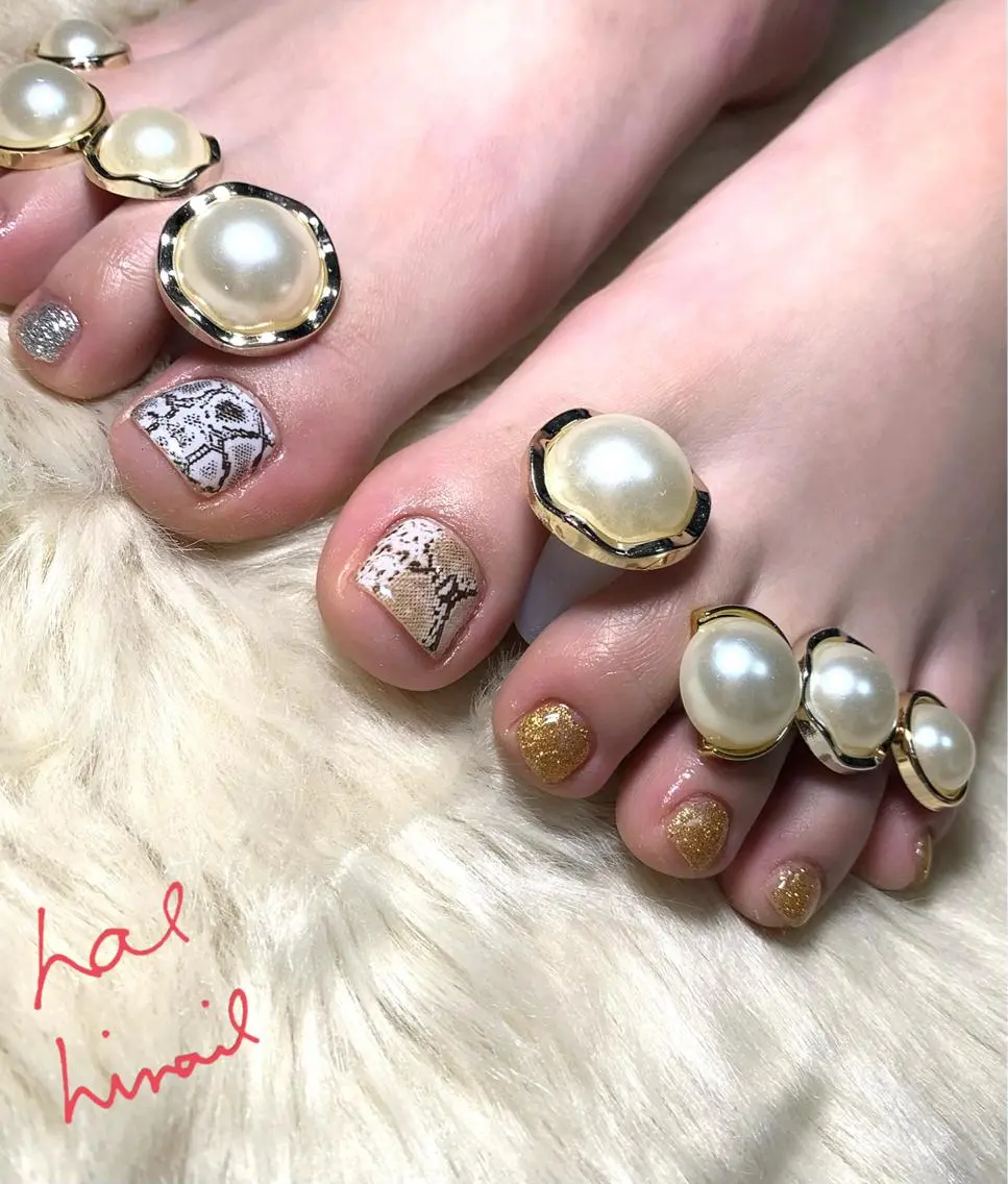 ネイル フットネイル はるひな ねいるのネイルデザイン