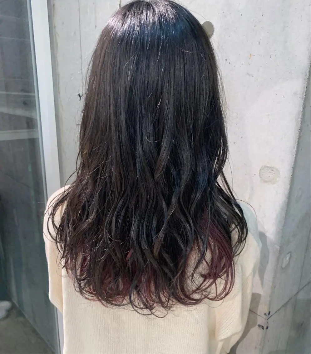 ロング カラー アッシュ ブリーチ ケアブリーチ ピンクカラー マンツーマン×半個室 まちだきょうすけのヘアスタイル