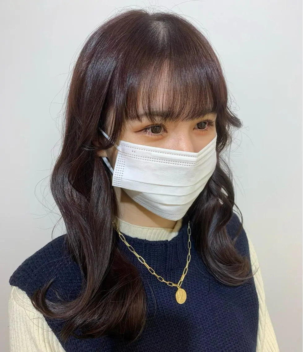 セミロング 🍓韓国ヘア レイヤ ーカット🍓笠原 葵のヘアスタイル