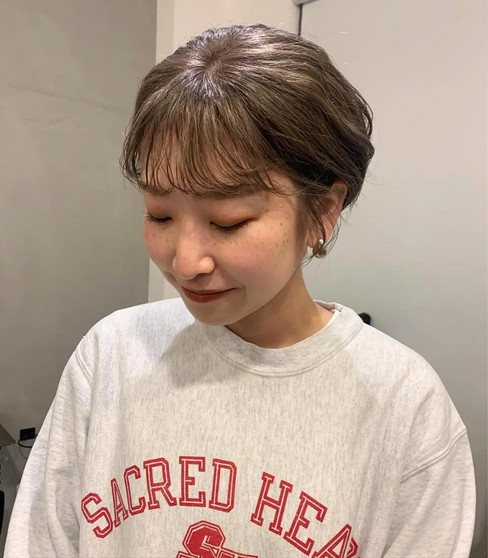 ショート カラー ハイトーンカラー ショートヘア mir MIYUのヘアスタイル