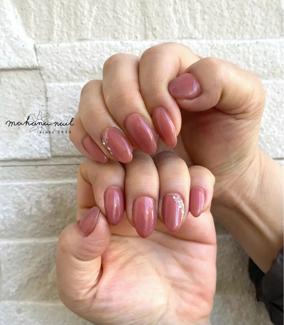 ネイル ワンカラーネイル mahana nailのネイルデザイン