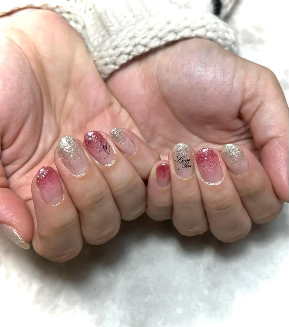 ネイル 成人式 ジェルネイル キラキラネイル 韓国ネイル オフィスネイル nails' it...のネイルデザイン