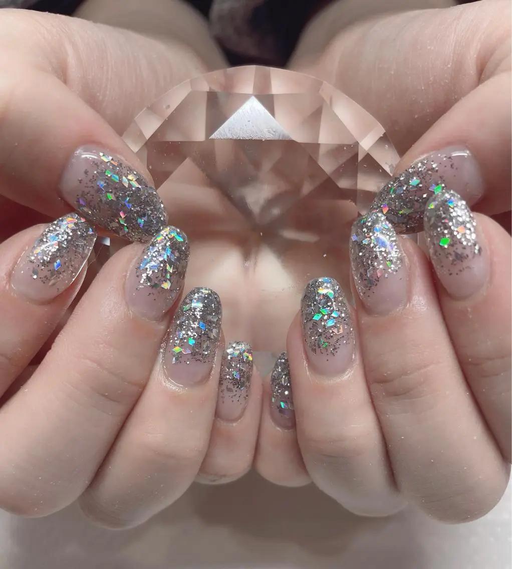 ネイル ラメ(グリッター) ラメグラデーション コウ カnail💅のネイルデザイン