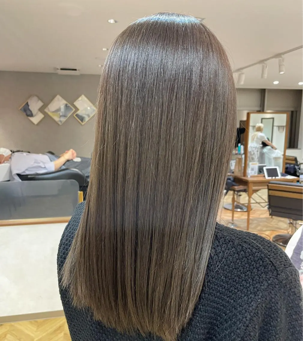 ミディアム カラー トリートメント ヘアカラー トリートメント Lond  mare 🦋ayana🦋のヘアスタイル