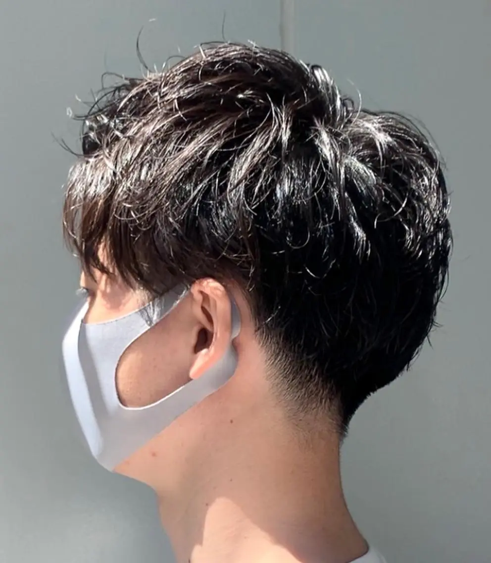 ショート パーマ メンズ カット パーマ 明治神宮前 NANAMIのヘアスタイル