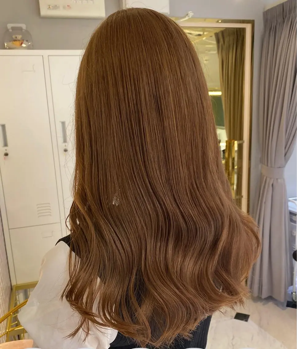 セミロング カラー ヘアアレンジ ブリーチ ケアブリーチ ヘアカラー 梅田中崎町髪質改善 /オキヒロト/エコルのヘアスタイル