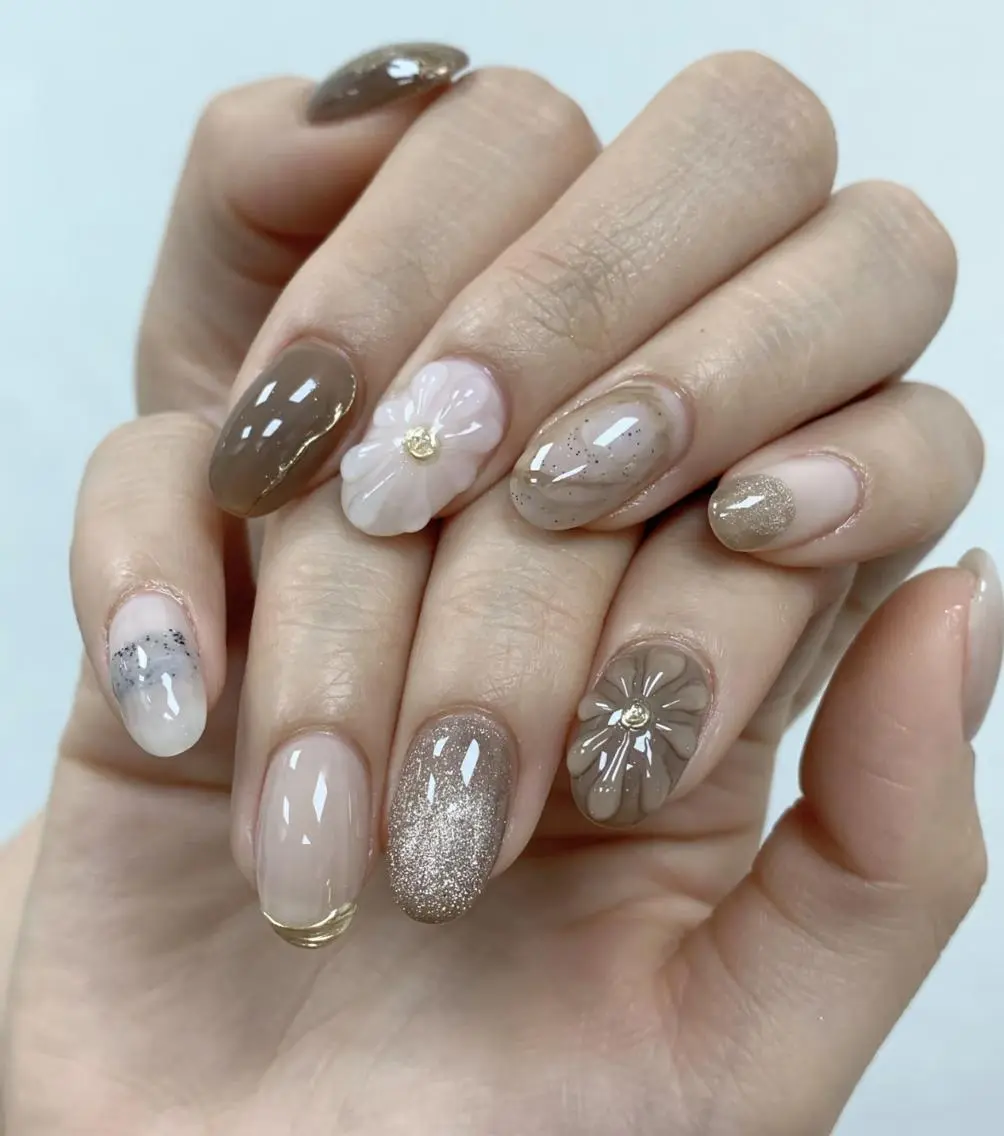 ネイル ハンドネイル ハンドケア 🍑 momo_nailのネイルデザイン